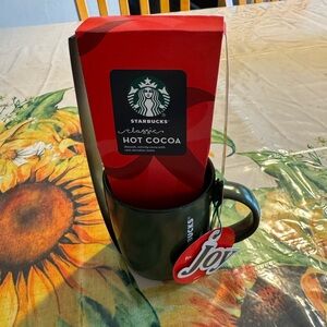Starbucks Green Mug with Hot Cocoa Set